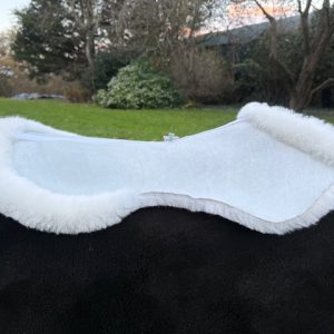 Ivory Forward Cut Jump Saddle Pad