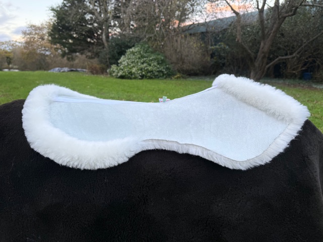 Ivory Forward Cut Jump Saddle Pad